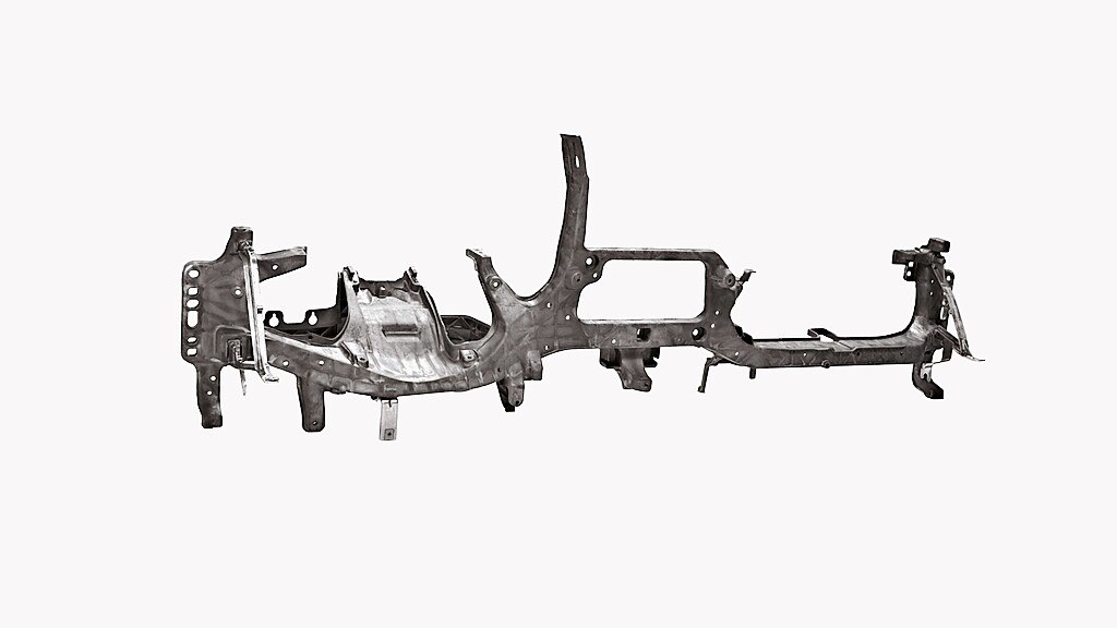 Kategorie Magnesium: Platz 1; Cross Car Beam HUD / Instrumentenquerträger / Rechtsträger. Gründe für die Prämierung: Methodischer Ansatz bzgl. Entwicklung, Konstruktion. Integriert verschiedenste Funktionen. Steifigkeits und NVH-Anforderungen. Crash-relevantes Bauteil | GF Casting Solutions, Schaffhausen © Euroguss