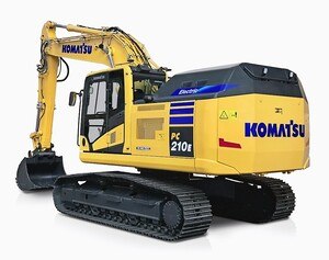 Auf der Bauma präsentierte Komatsu erstmalig einen 20-Tonnen-Hydraulikbagger mit Elektro- antrieb von Proterra. © Komatsu