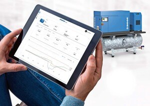 Druckluftsysteme lassen sich mit ­Boge connect einfach analysieren und optimieren. Im Bild mit dem Schraubenkompressors C 14 PM. © ­Boge