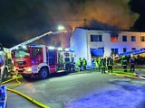 Brand - Tischlerei Schlemmer - Löscharbeiten