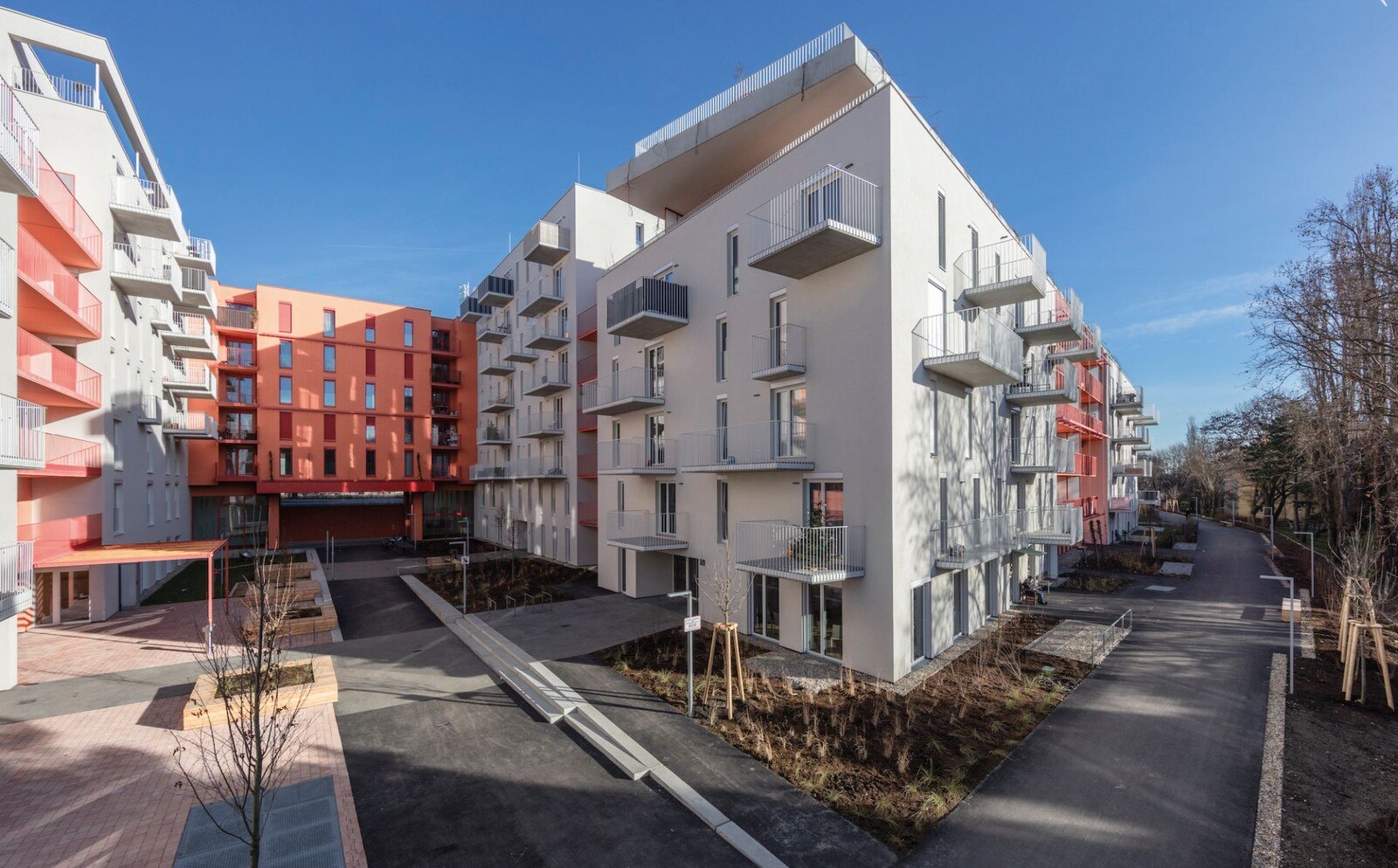 Siegerprojekt des Österreichischen Betonpreises 2023 in der Kategorie Neubau: Wohnquartier Wientalterrassen © Wolfgang Thaler