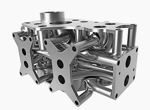 Ein im additiven Verfahren hergestellter strömungsoptimierter Hydraulikblock. © SMS group