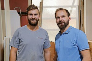 Die Brüder Lukas und Christoph Listberger sind Tischler und Innenarchitekten. © Katharina Kutsche