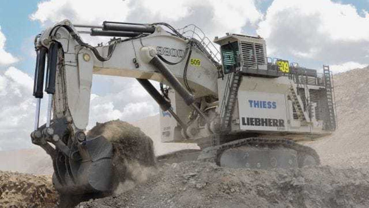 Mit einem Einsatzgewicht von 810 Tonnen ist der Liebherr R9800 der weltweit größte Tieflöffel-Mining-Bagger. Foto: Liebherr