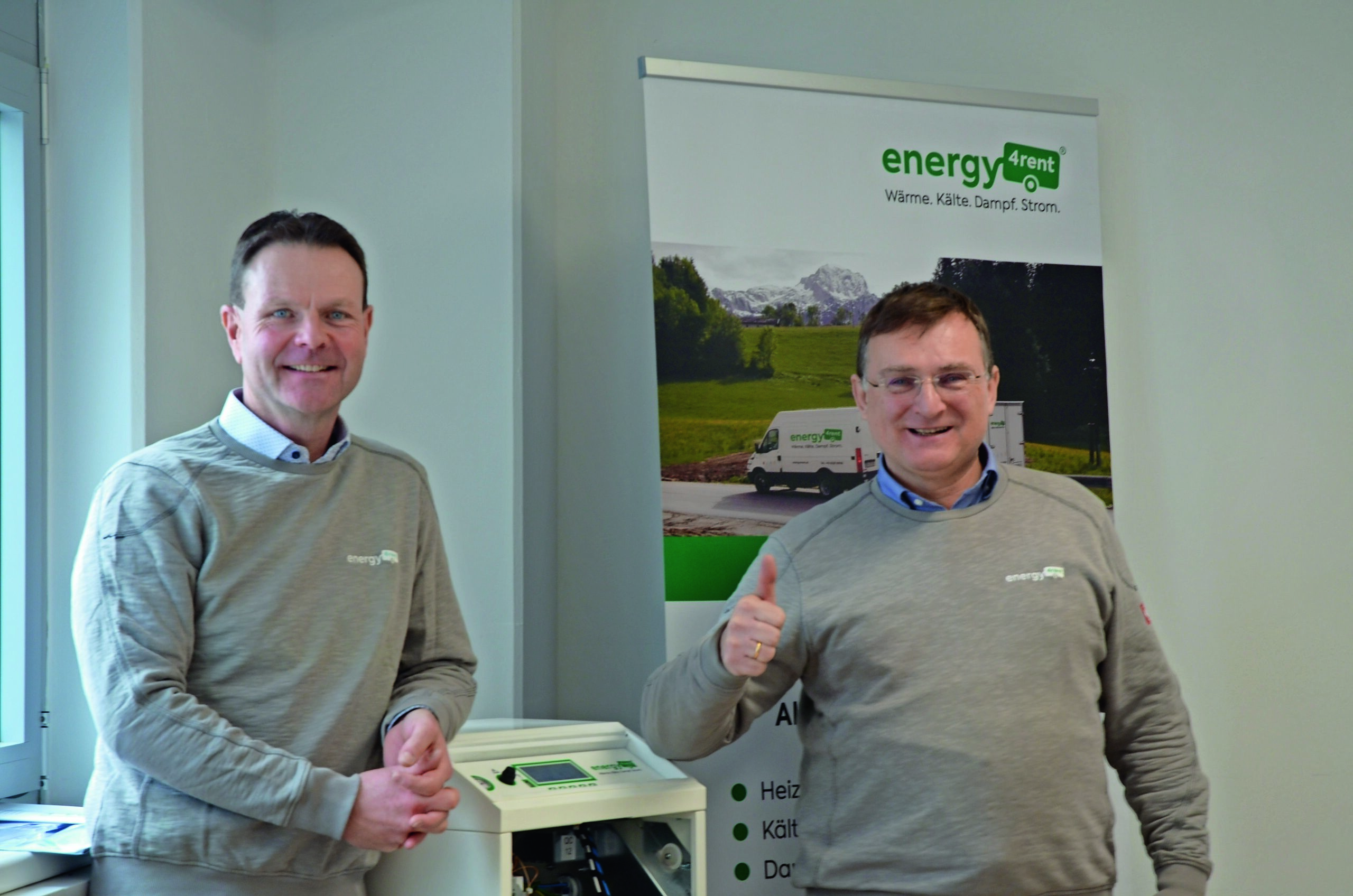 energy4rent verstärkt die Geschäftsführung: Josef Spath (l.) hat die Vertriebsagenden von Georg Patay übernommen (Copyright: Barbara Fürst)