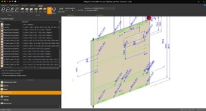 In Palette CAD sind alle für die Produktion relevanten CNC-Bearbeitungen direkt in der Planung integriert. © Tischlerei Elsenwenger