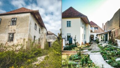 Vorher und Nachher: Sonnentor Lofts in Zwettl